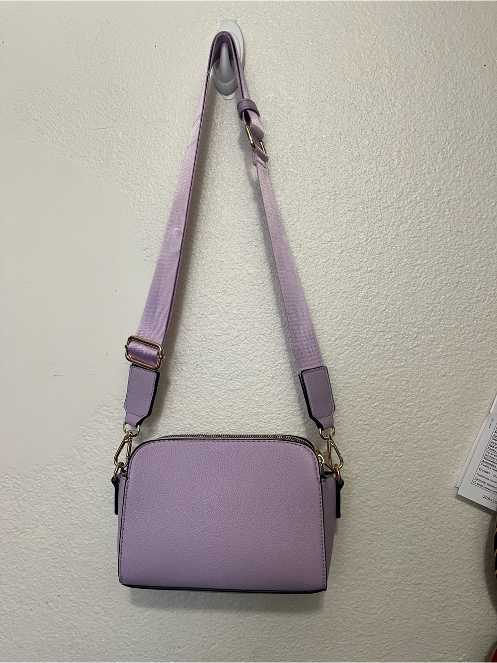 Stylish Lavender Crossbody Bag - Women